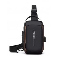 Fashion Kilitli Usb Cross Çanta (32x8x16cm)