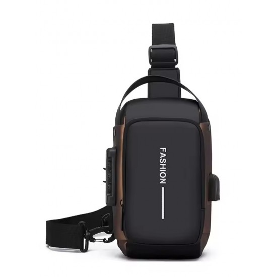 Fashion Kilitli Usb Cross Çanta (32x8x16cm)