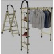 ProLift 4 Basamaklı Çok Amaçlı Alüminyum Merdiven & Askılık