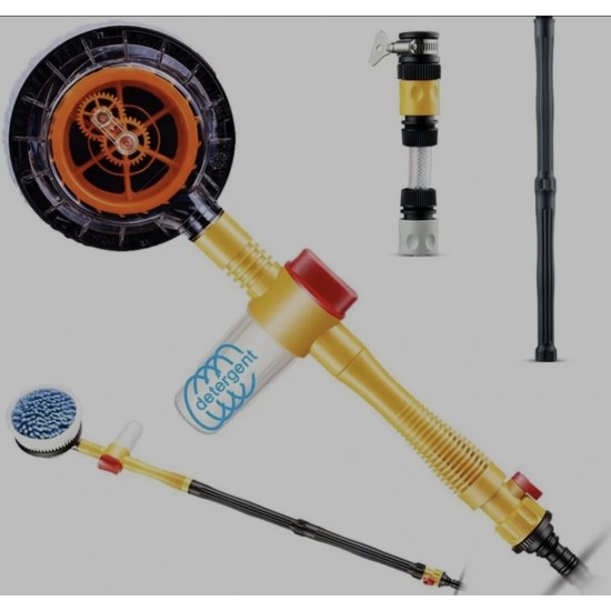 AutoWash Pro - Döner Başlıklı Araç Yıkama Fırçası