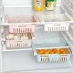 3in1 Ayarlanabilir Buzdolabı Süzgeç & Raf & Yumurta Organizer Beyaz