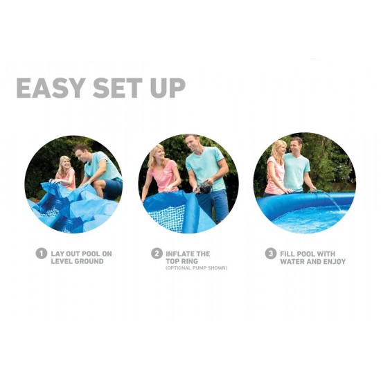 Intex Easy Set 244x76 cm Şişme Aile Havuzu Motorlu 