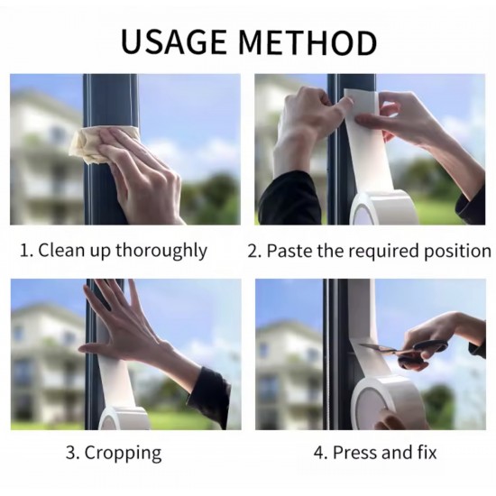 Su , Rüzgar, Ses, Toz Sızdırmaz Bant Beyaz (2’li Paket) (5cmx4.5m) 