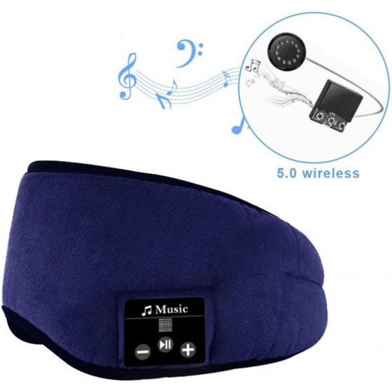 Şarj Edilebilir Bluetoothlu Kulaklıklı Mikrofonlu Uyku Göz Bandı