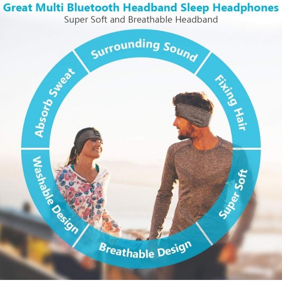 Kablosuz 5.0 Bluetoothlu Kulaklık Spor Kafa Bandı