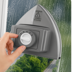 Seviye Ayarlı Mıknatıslı Üçgen Çift Cam Silici