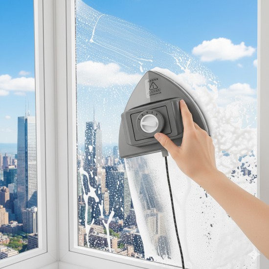 Seviye Ayarlı Mıknatıslı Üçgen Çift Cam Silici