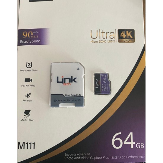 LinkTech M111 64 GB MicroSD Hafıza Kartı 