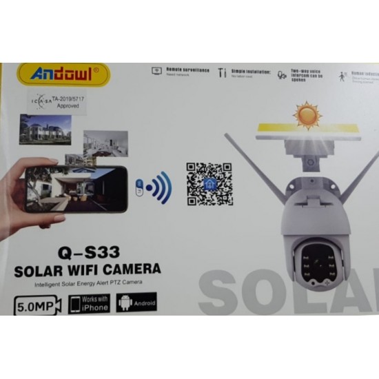 Andowl Su Geçirmez Solar Kamera 1080p