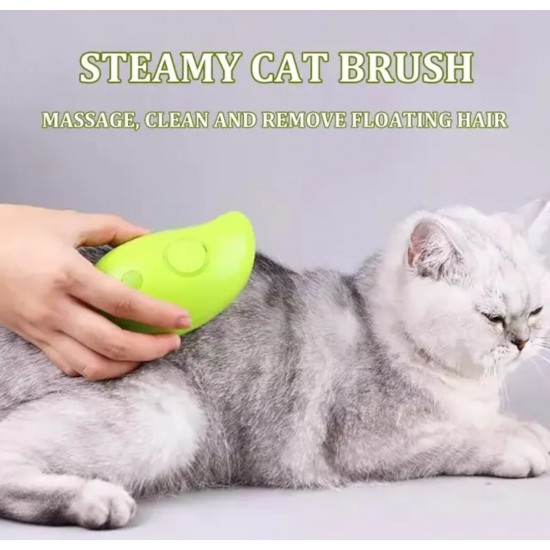Steam Brush Buharlı Şarjlı Kedi Köpek Fırçası 