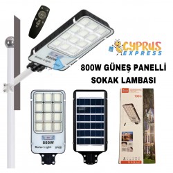 800W Güneş Panelli Sokak Lambası