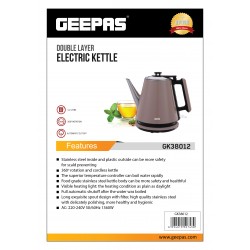 Geepas GK38012 Çift Katmanlı Elektrikli Su Isıtıcısı 1.2L