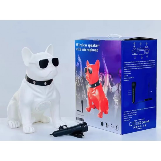 Bulldog Taşınabilir Bluetooth Hoparlör ve Mikrofon