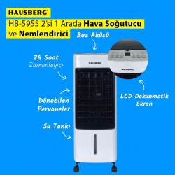 HAUSBERG HB-5955 2'Sİ 1 ARADA HAVA SOĞUTUCU VE NEMLENDİRİCİ