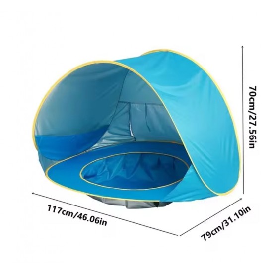 Bebek & Çocuk Kolay Taşınabilir Güneş Korumalı Plaj Oyun Çadırı 