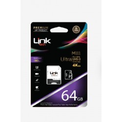 Linktech M111 Premium Mikro SD 4K Ultra 64 GB Hafıza Kartı