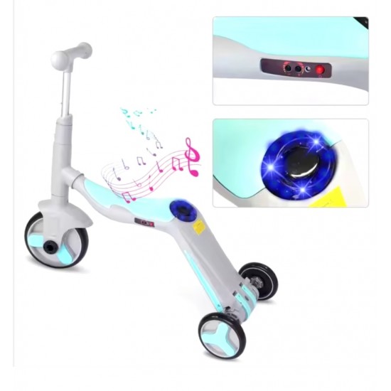 3 in 1 Müzikli Çocuk Scooter