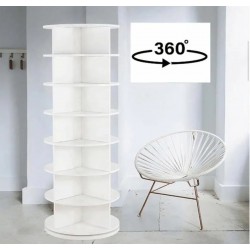 7 Katlı 360° Dönen Ayakkabı&Çanta Rafı
