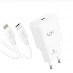 LinkTech T456e Eco PD20W Type-C to Lightning Kablolu Şarj Aleti