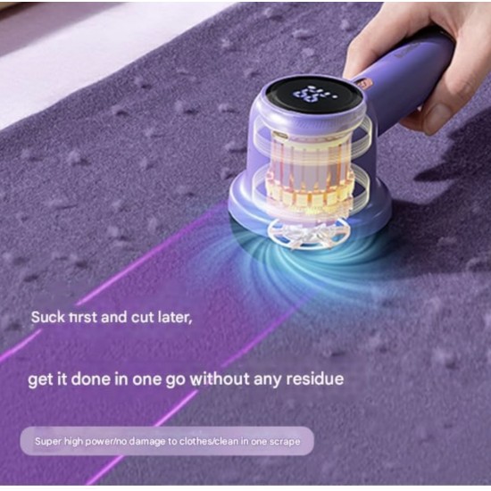 Şarj Edilebilir Led Ekranlı Tiftik Toplayıcı (Ekstra Bıçak Hediyeli)