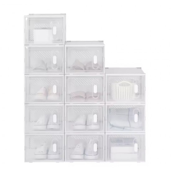 6lı Şeffaf Plastik Ayakkabılık 