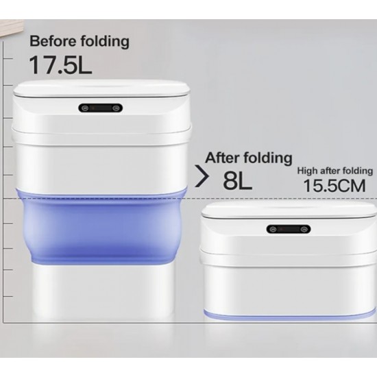 Otomatik Temassız Katlanabilir 17.5L Çöp Kutusu