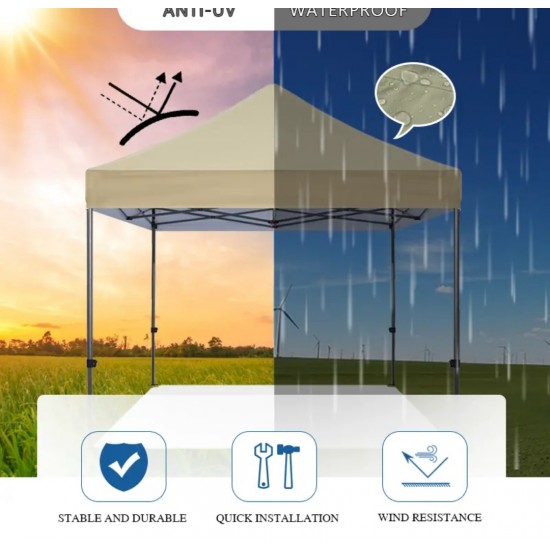 Gazebo 3x3 Metre Taşınabilir Kolay Kurulabilen 30mm İskelet Yüksek Kalite Tente Çadır 