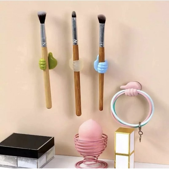 10lu El Şeklinde Yapışkanlı Kablo Organizer Tutucu