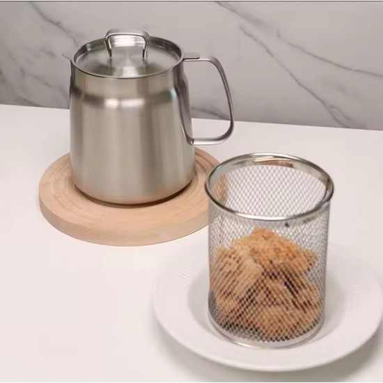 SmartCook Paslanmaz Çelik 2L Yağ Ayırıcı & Kızartma Kabı 