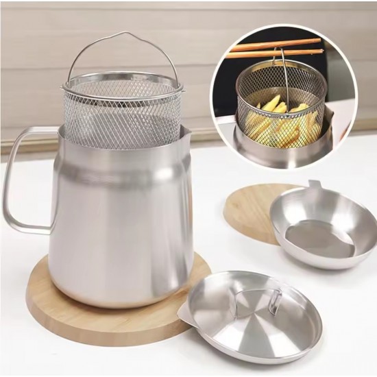 SmartCook Paslanmaz Çelik 2L Yağ Ayırıcı & Kızartma Kabı 