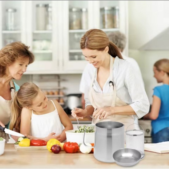 SmartCook Paslanmaz Çelik 2L Yağ Ayırıcı & Kızartma Kabı 