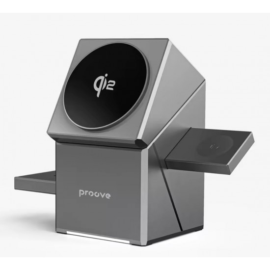 Dokunmatik Rotasyon 3in1 Kablosuz Şarj İstasyonu 