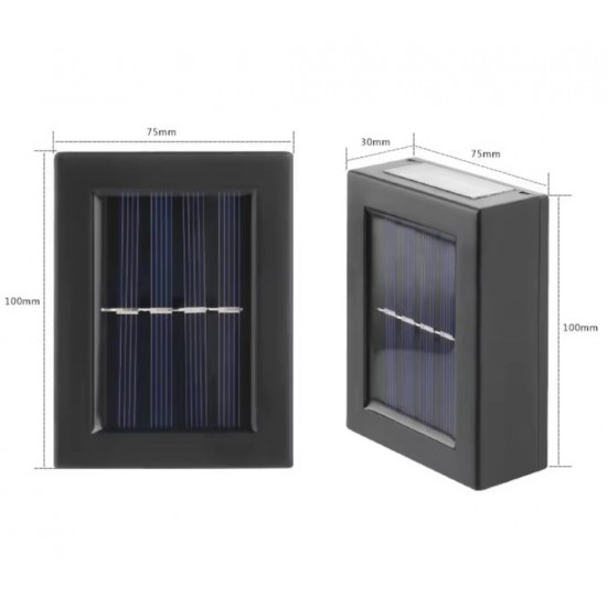 2’li Paket Solar Led Çift Yönlü Duvar Lambası