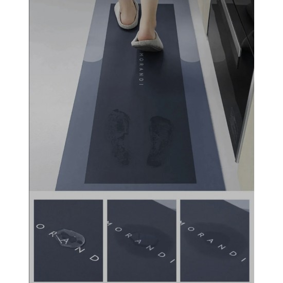 DryStep Max™ | 2’li Ultra Emici Kaymaz Paspas Seti (120x40cm ve 60×40cm)