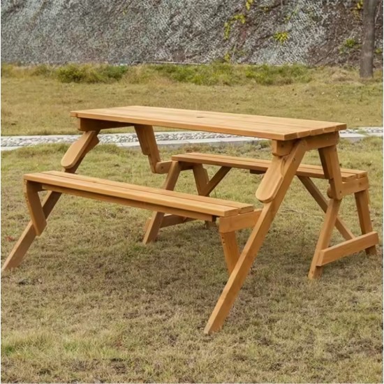 2in1 Ahşap Bank & Piknik Masası