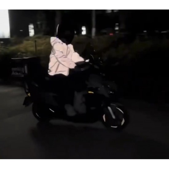 Yansıtıcı Su&Rüzgar Geçirmez Kapüşonlu Ceket