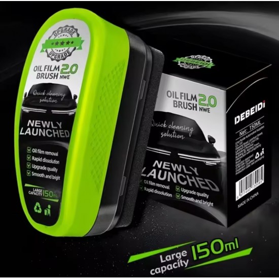 HydroShield Brush Su Tutmaz Cam Koruyucu & Yağ Film Temizleyici (150ml)