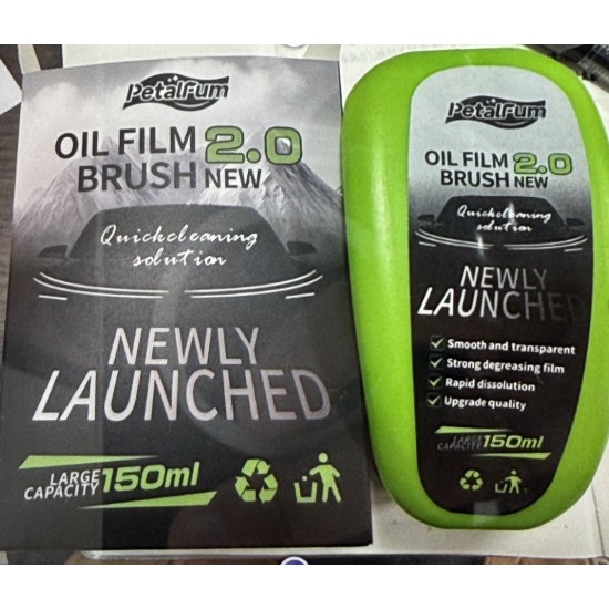 HydroShield Brush Su Tutmaz Cam Koruyucu & Yağ Film Temizleyici (150ml)