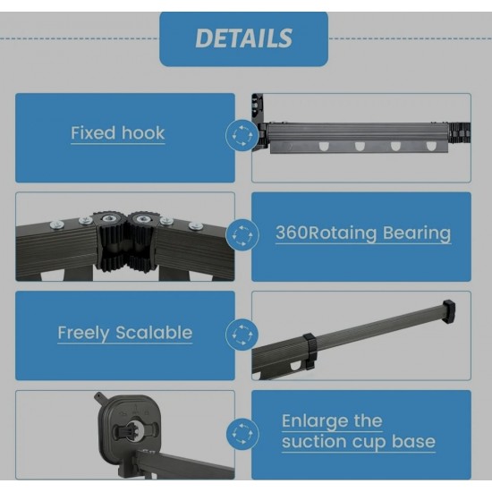 SpaceSaver 3 Katlı Kurutma Askılığı (34-34-34cm) 