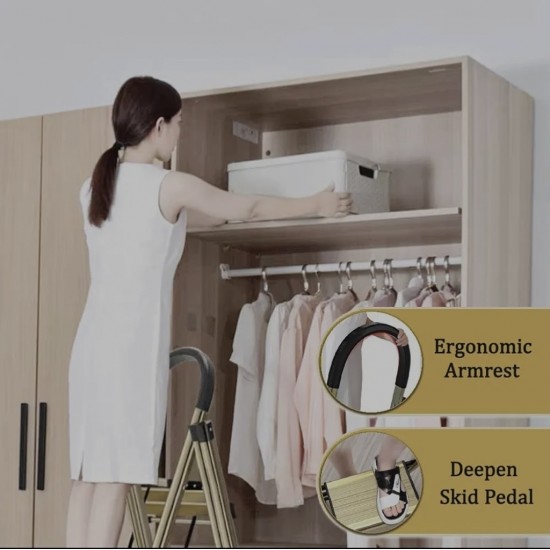 ProLift 4 Basamaklı Çok Amaçlı Alüminyum Merdiven & Askılık