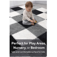 SoftGrid Puzzle Peluş Halı (1 Paket 12 Adet~1 m²)