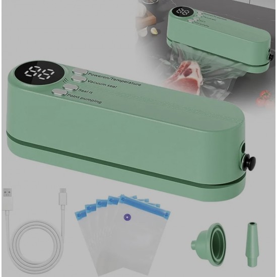 FreshSave Çok Fonksiyonlu Vakum Aleti (100 Adet 20x12cm Vakum Paketi Hediyeli)