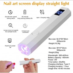Salon Kalitesi Ev Tipi UV Tırnak Kurutucu & 5'li Sticker Tırnak Seti 