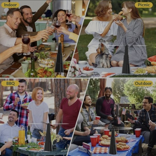 FlyShield 360™ Pocket (Siyah Katlanabilir) – Sineksiz Alan Kontrolü (25x9x2cm)