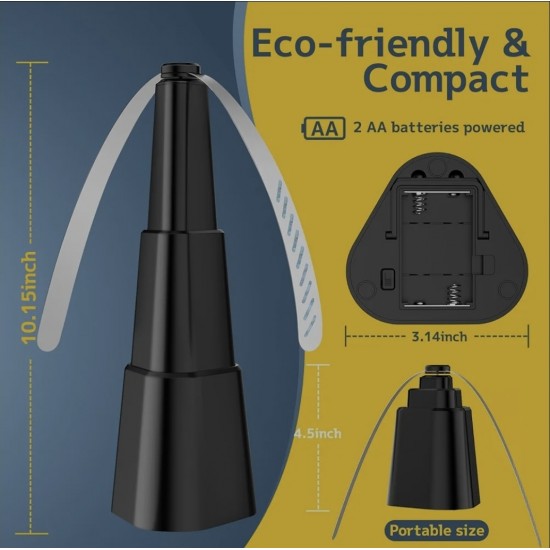 FlyShield 360™ Pocket (Siyah Katlanabilir) – Sineksiz Alan Kontrolü (25x9x2cm)