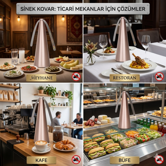 FlyShield 360™ Prestige (Gold Edition) – Sineksiz Alan Kontrolü (25x9x2cm)