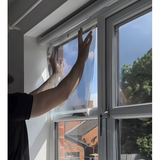 AntiPeek™ Aynalı Gizlilik Cam Filmi (50cm x 10 Metre)