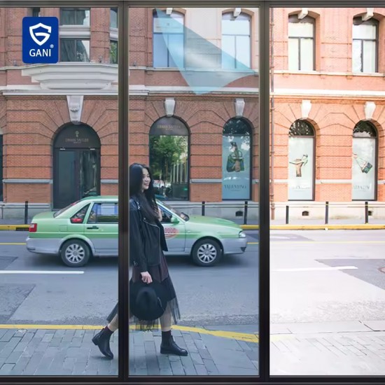 AntiPeek™ Aynalı Gizlilik Cam Filmi (50cm x 10 Metre)