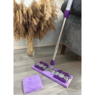 Mandallı Teleskopik Mikrofiber Mop (Yedek Bez Hediyeli)